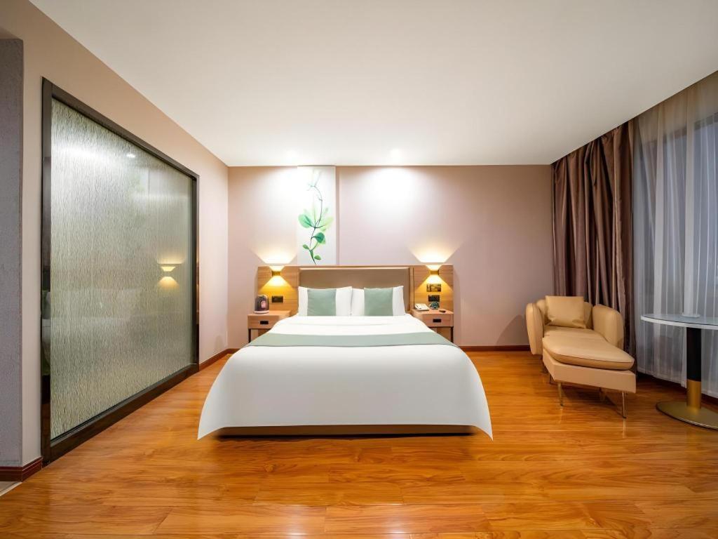 Greentree Inn Jining Yanzhou Jiuzhou Fangyuan Business Hotel מראה חיצוני תמונה
